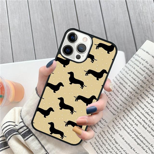 Такса Teckel Dackel Собака Чехол-Ракушка Для iPhone 17 Air 15 16 14 13 12 Pro Max 11 Pro Max Plus Чехол-Защита для Телефона