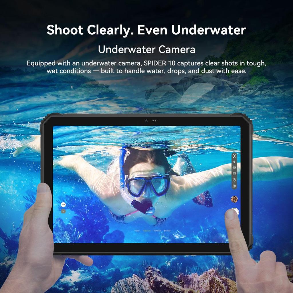 Oscal SPIDER 10 5G Защищенные планшеты Android 15 11-дюймовый дисплей 8+8 ГБ ОЗУ 256 ГБ ПЗУ Планшетный ПК 20000 мАч 268.2*179.6*17 мм