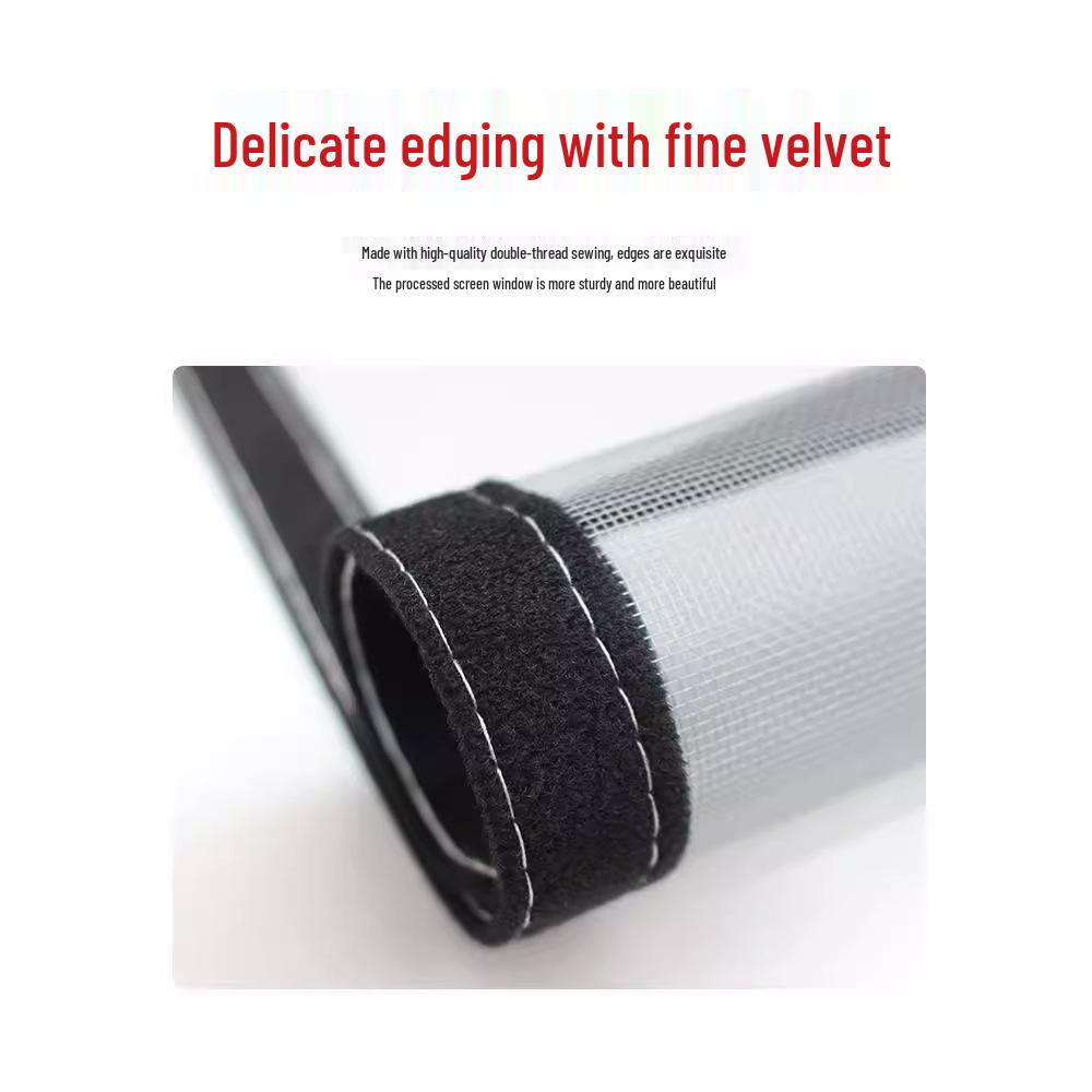 Утолщенная самоклеящаяся москитная сетка для лета: Невидимая, Зашифрованная Сетка на Окно без Пробивания для Дома и Балкона