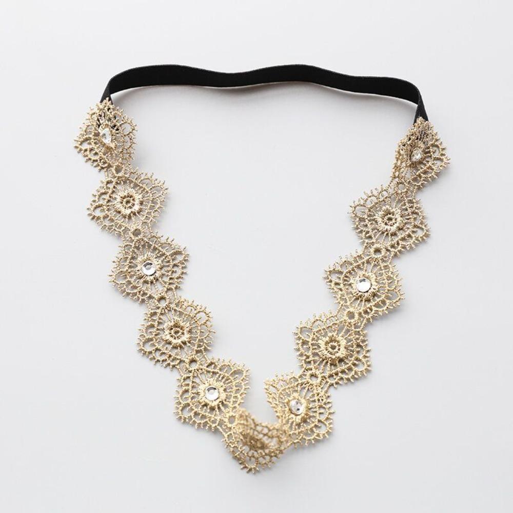 Newborn Baby Headband Cute Lace Elastic Turban Soft Headdress  Photography Prop