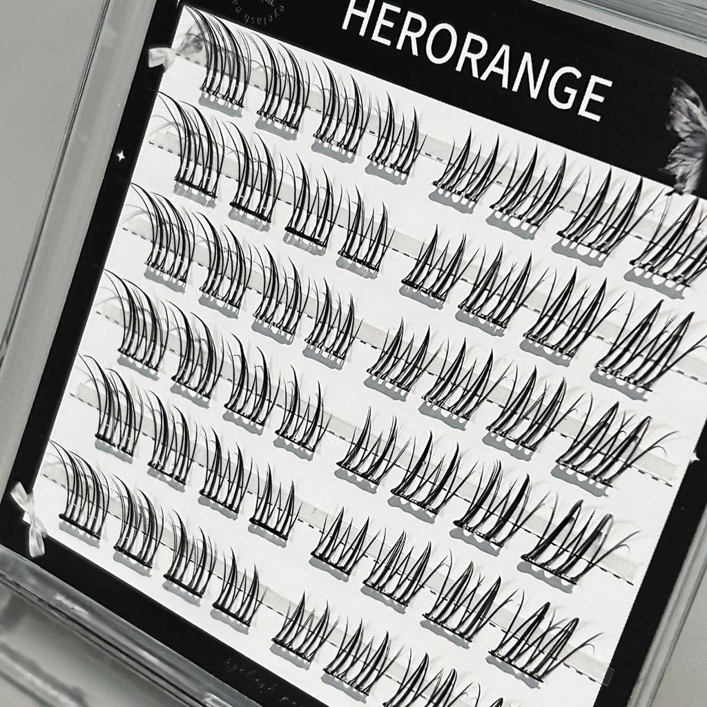 Готовые к приклеиванию пучки ресниц для завивки DIY, пушистые отдельные пучки, накладные ресницы. Идеально для косплея и тематических вечеринок