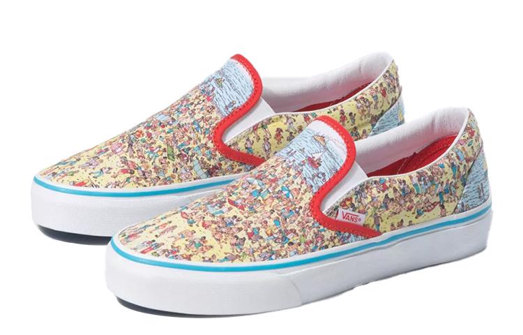 Kids' Sneakers Vans Classic Slip-On Wheres Waldo Beach (Kids) Find Steve/Beach