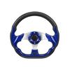 D-образный гоночный автомобиль Drifting Flat Dish рулевое колесо 6 болтов ручка винил кожа и алюминий с кнопкой звукового сигнала для автомобиля