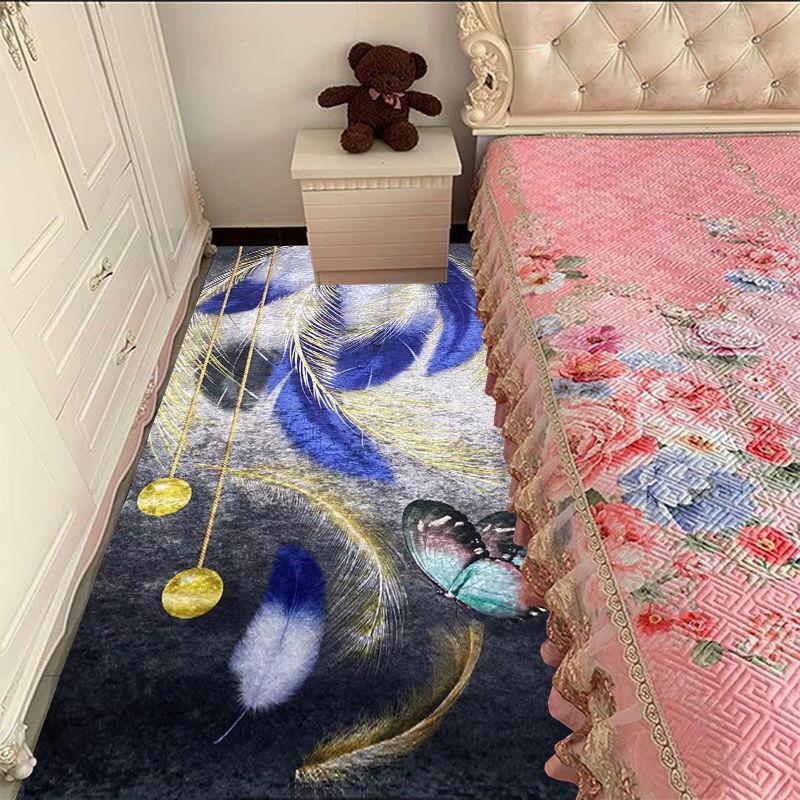 Ковер для спальни, светлый, роскошный ковер для девочки, теплый ковер для спальни, прикроватный ковер для гостиной, коврик для чайного столика
