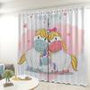 Штора с единорогом для спальни, гостиной, балкона, светонепроницаемая штора, офисная, гостиничная, теплоизоляционная штора