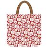 Ado Mizumori Japanese Pattern Series Handbag Tote Red