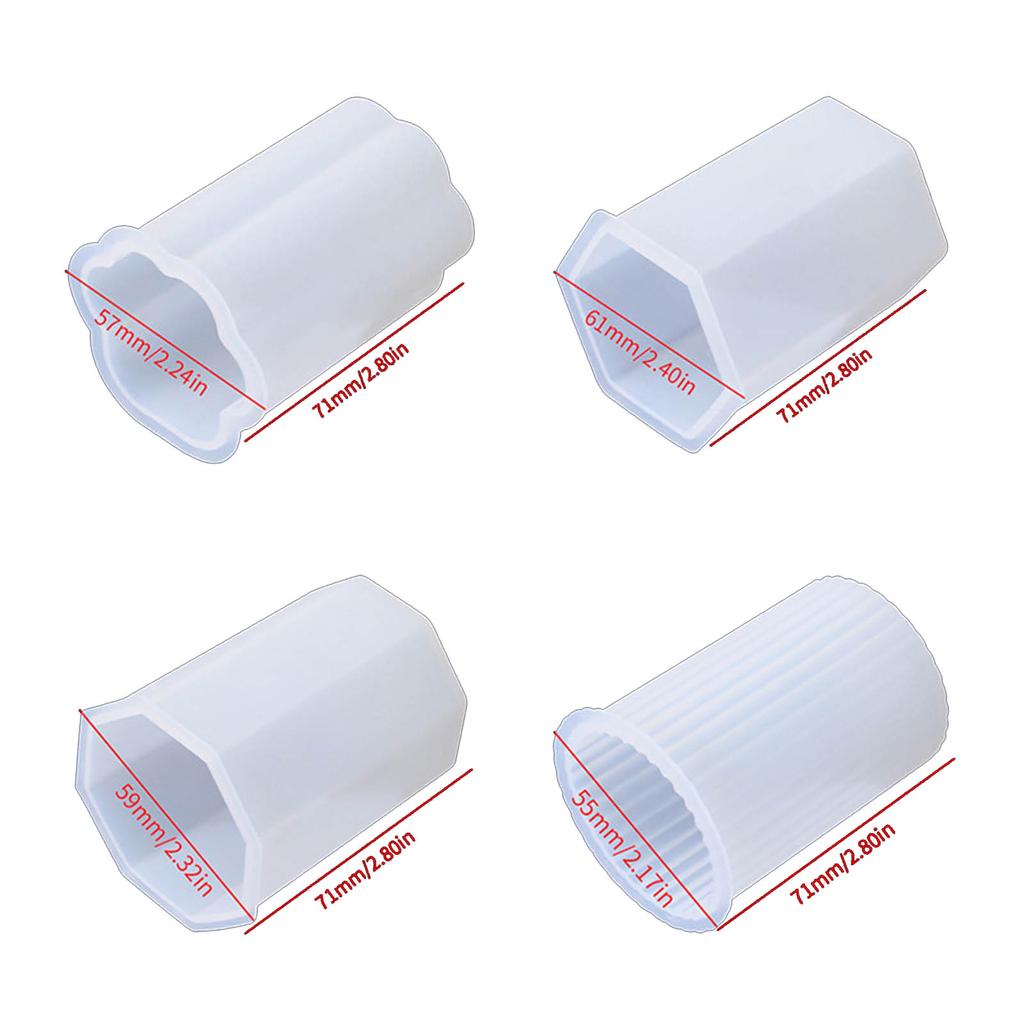 3D Cylinder Candle Mold for Making Candle Gypsum Ornaments Home Decorations DIY Craft, 3D Pillar Candle Silicone Mold