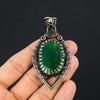 Созданный в лаборатории изумрудный драгоценный камень, чистая медная проволока, обернутая подвеской ручной работы, ювелирный подарок