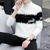 Японский Харадзюку Тренд Осень и Зима Новый Стиль Литературная Мода Универсальный Расслабленный Минималистичный Мужской Свитер Вязаный