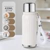 316 Stainless Steel Vacuum Flask – 300ml/420ml Travel Thermos Bottle with Dual Lids for Coffee & Ice Water