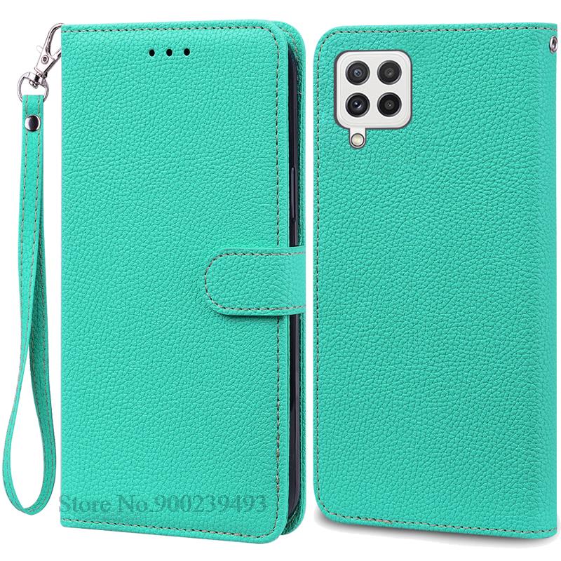 M32 4G Case For Samsung Galaxy M32 Case Leather Wallet Flip Case For Samsung M32 M 32 SM-M325F Case Soft Silicone Cover Fundas