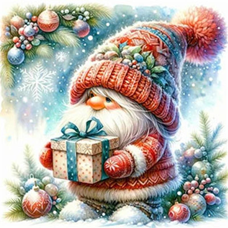 Набор для мозаики «Санта-Клаус» своими руками с алмазами полной выкладки для рождественского украшения