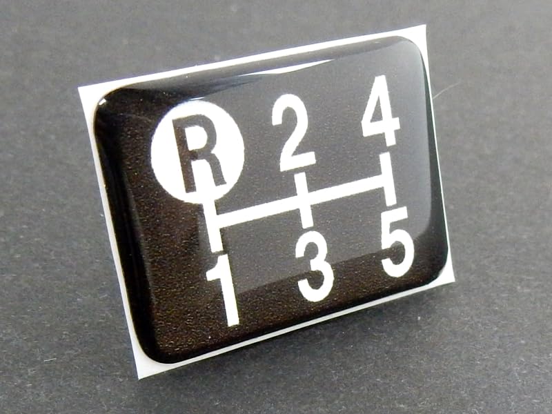 Эмблема Tuningfan shift pattern черная верхняя левая R5 speed MT car нижняя часть гоночный узор старая машина черный SPE-K502