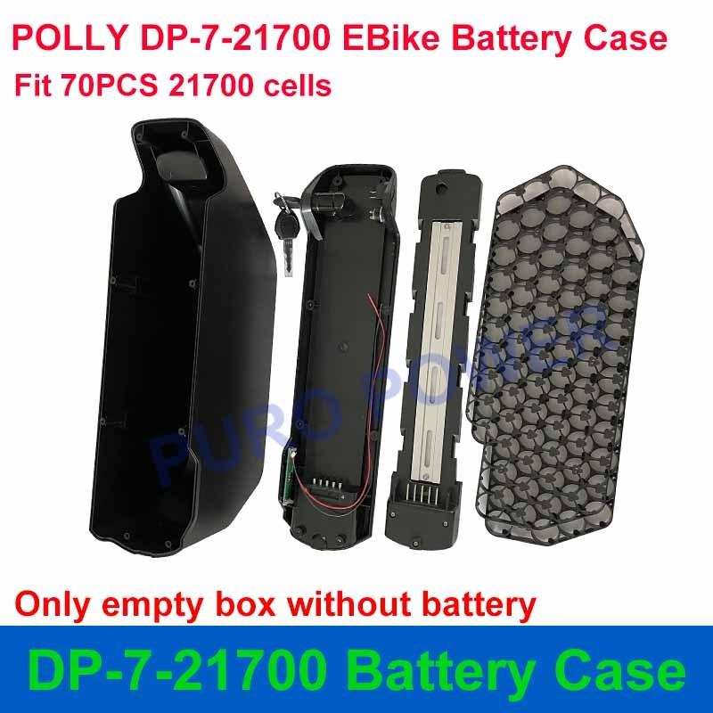 Корпус для аккумуляторов POLLY DP-7-21700 Вмещает 70 шт. элементов 21700 Пустой ящик Никелевая полоса 10S 13S 14S 35A DP-2170-7 Для DIY 36V 48V 52V Аккумулятора