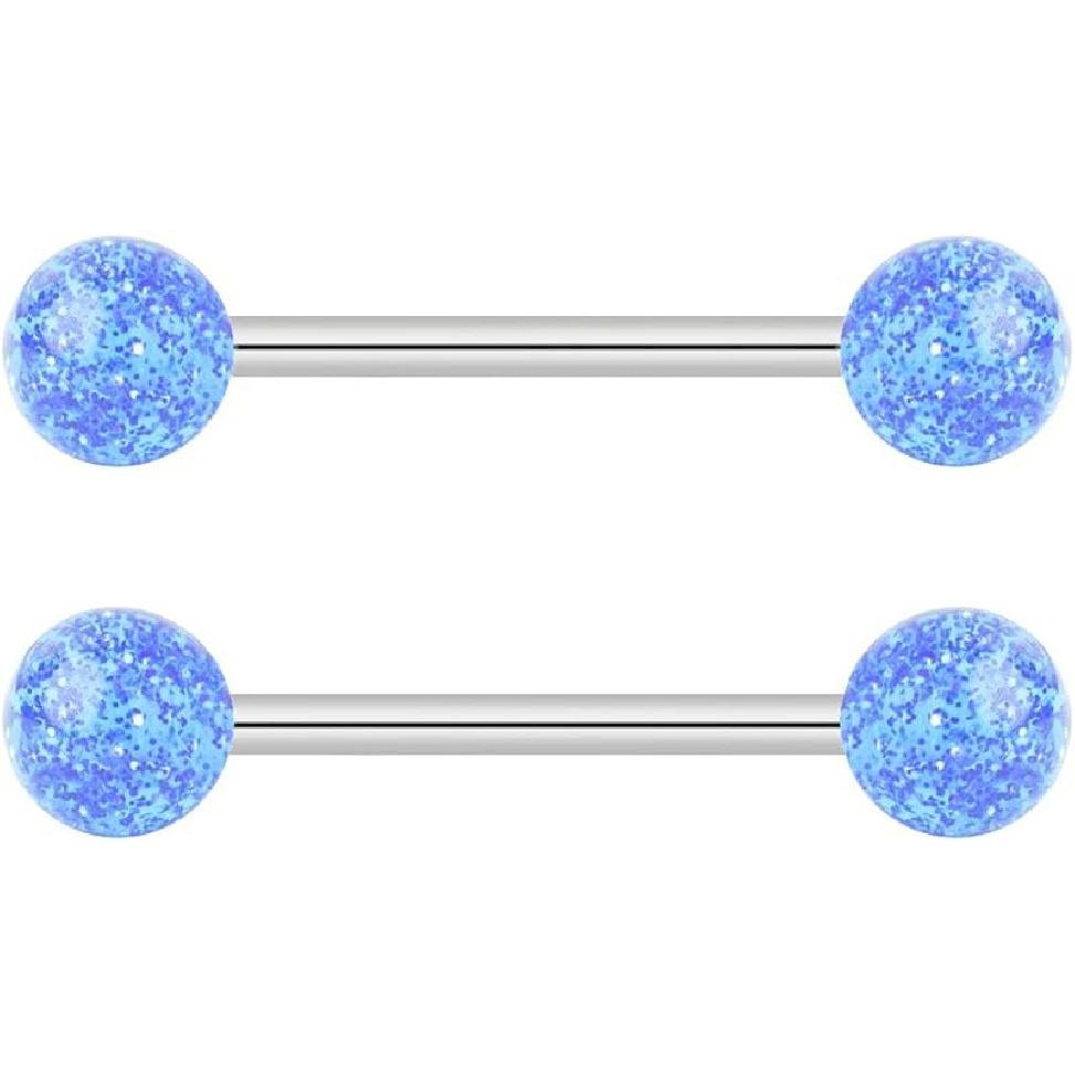 Украшения для тела Forbidden, костюм со штангой 14 грамм, штанга для сосков, плоскогубцы, 16 мм(5/8 дюйма)Кольцо Super Flash для языка/сосков, костюм для штанги с кольцами, конец 6 мм