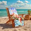 1PC Custom Name Squirrel Dreams Moonlight Beach Towel Highly Absorbent And Sand-Resistant Towel for Swimming, Pool, Yoga, And Travel Lightweight