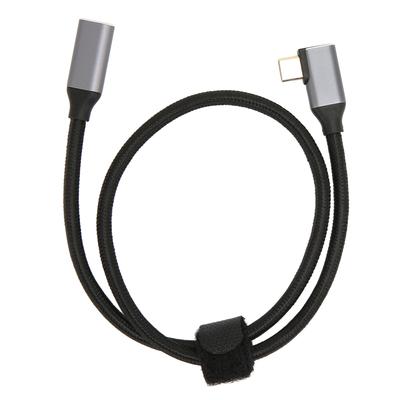 Кабель USB C - USB C 3.1 Gen 2, угловой, 90 градусов, штекер - гнездо, 100 Вт, 20 В, 5 А, зарядка 4K, 60 Гц