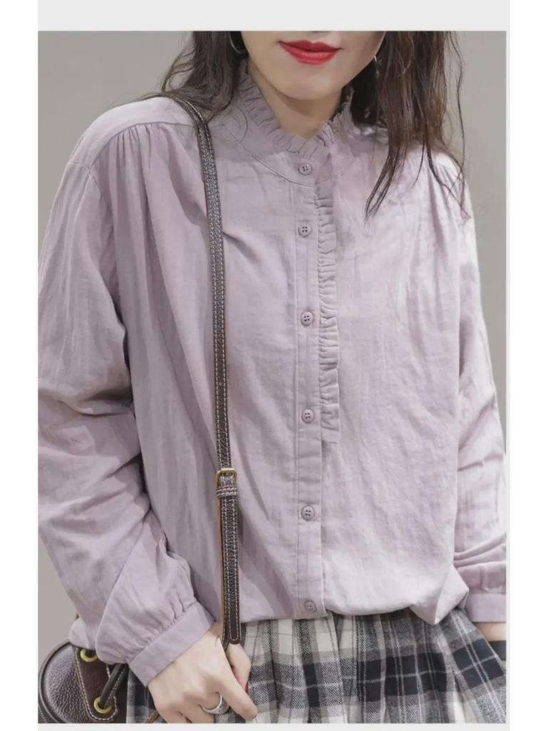 Women's Summer Lace Blouses – Elegant, Loose-Fit, Long-Sleeve Tops In Plus Sizes