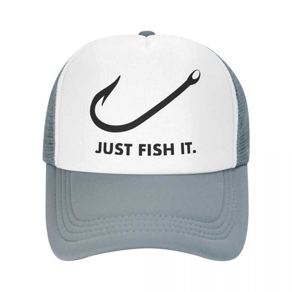 Панк унисекс забавная рыбалка Just Fish It шляпа дальнобойщика для взрослых рыбак подарок регулируемая бейсболка WoUnisex унисекс уличные шляпы Snapback