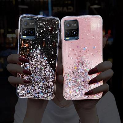 Для VIVO Y21 V2111 блестящий силиконовый чехол для VIVO Y21 Y21S V2110 vivo Y33S V2109 Y19 1915 Vivo V11 Pro X21S Мягкая задняя крышка