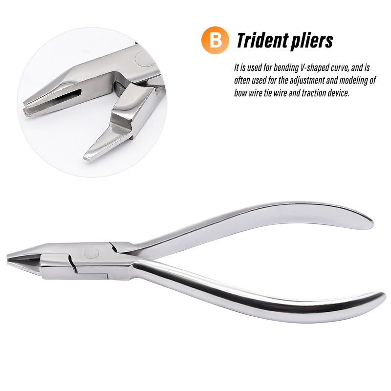 1 шт. стоматологические щипцы для изгибания проволоки, дистальный конец, лигатурный резак, щипцы для снятия брекетов, плоские острые, тригеминальные верхние ортодонтические щипцы