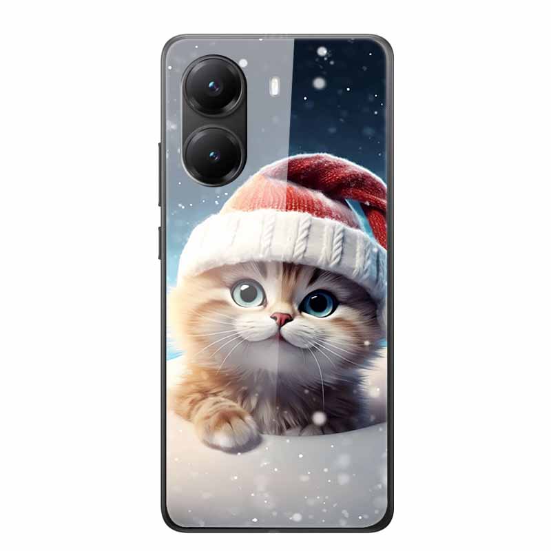 Glass Case For Poco X7 Pro Case X7Pro Hard Tempered Glass Back Cover Soft Bumper For Xiaomi Poco X7 Pro Case PocoX7 Pro Fundas