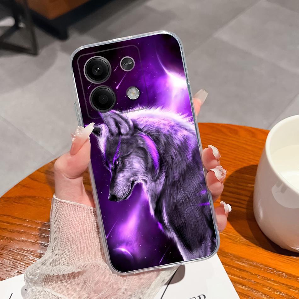 Чехол для телефона Redmi Note 13 Pro Plus, Чернильная живопись, Прозрачный, Мягкий, Тонкий, Силиконовый, Противоударный, Задняя крышка для Redmi Note13 13Pro+