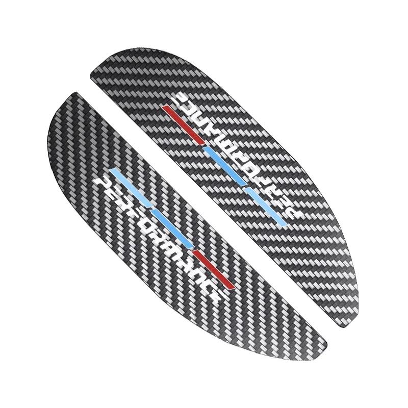 XTBZN1 2pcs Car Rear View Mirror Sticker Rain Eyebrow For BMW 50th Kith 5 Series F20 E39 F10 F30 E90 E46 E60 G60 X5 E87 F11 G20 G32 G30