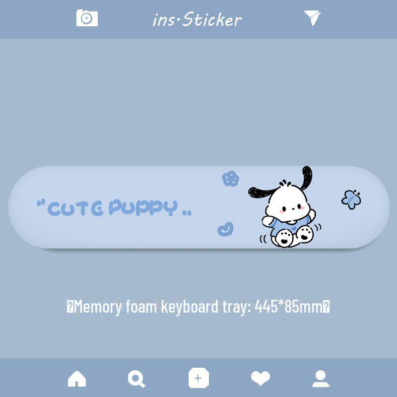 Коврик для мыши Corgi Puppy с подставкой для запястья для офиса и игр - Милая подставка для клавиатуры для небольших столов
