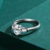 Tancise Classic 925 Sterling Silver  Zircon Ring Ladies Jewelry Wedding Promise Party Gift