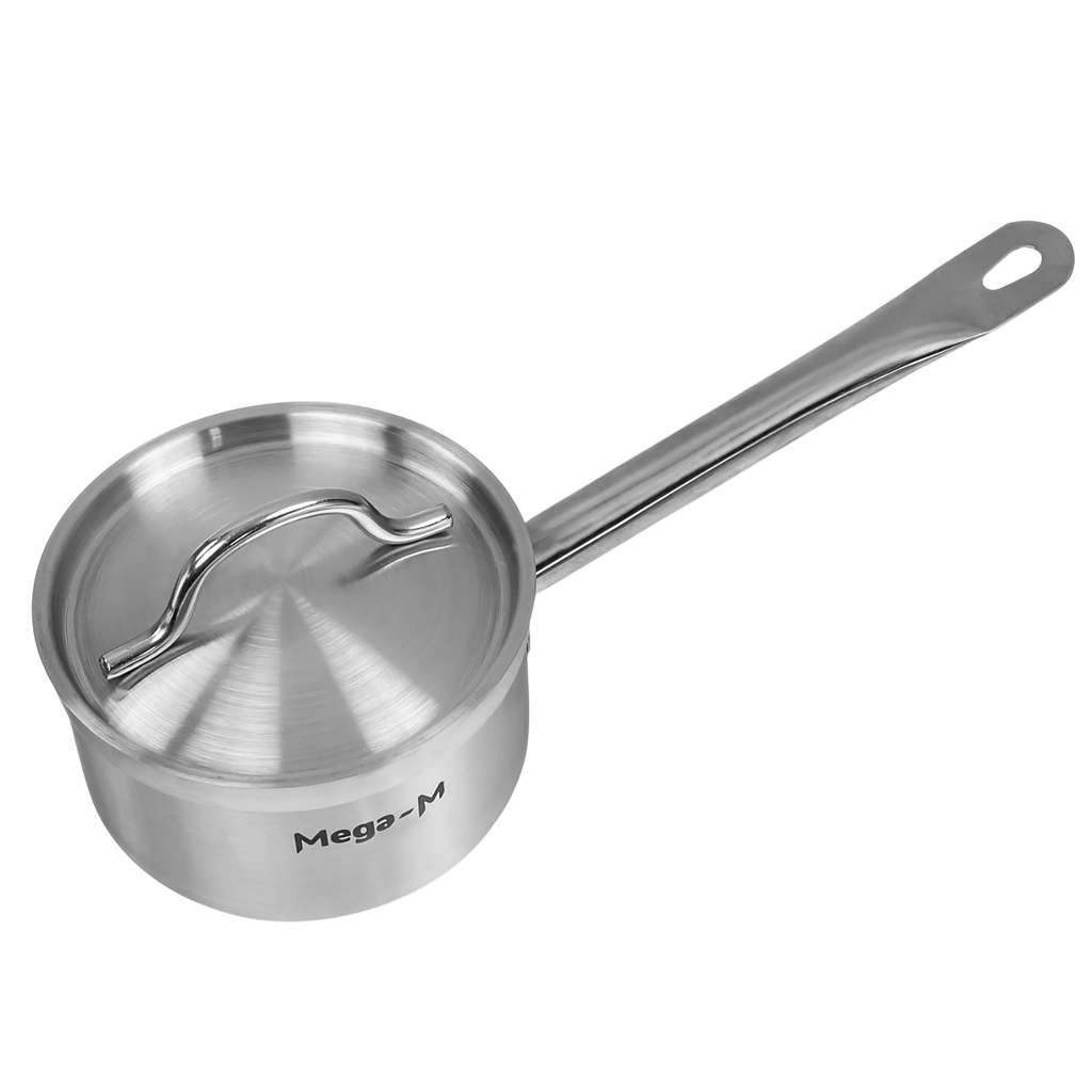 Tall catering saucepan with lid Mega-M PRO 1.3l dia. 14 cm x h 8.5 cm N