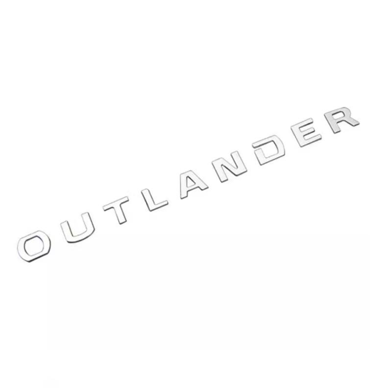 Car 3D Logo Letters Front Head Hood Alphabet Emblem Badge Decals Stickers Styling For Outlander Accessories