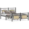 Bed Frame without Mattress Sonoma Oak Finish 150 x 200 cm Wood Based Material