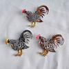 Retro Exquisite Rooster Brooch, Year Of The Rooster Jewelry, Animal Pin, Brooch Clothing Accessories