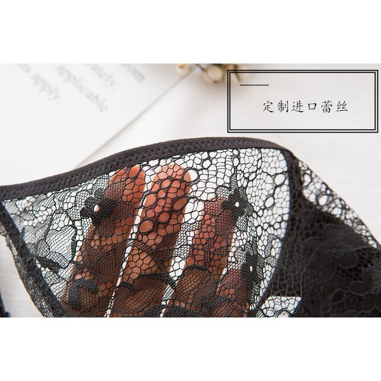 Lace Thin Strap Sexy Panties Transparent Hollow Women's Triangle Panties