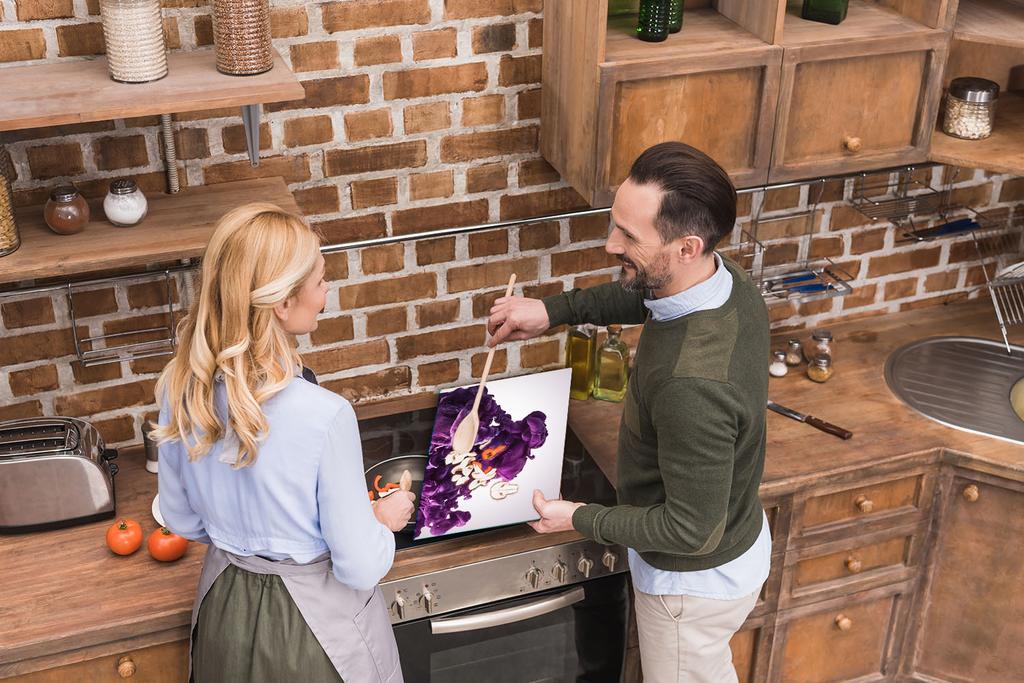 Szklana Płyta Deska Do Krojenia 52X40 Modna