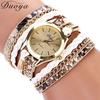 Quartz Watch Women's Circled Women's Bracelet Watch Woven Serpent Belt Watch