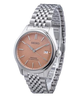 Presage Classic Araigaki нержавеющая сталь оранжевый циферблат автоматические SPB467J1 100M мужские часы