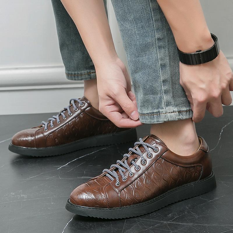 Мода Новые Мужские С Принтом Патентная Кожа Повседневная Обувь Мужские Лоферы для Ходьбы Кроссовки Tenis Masculino Zapatos Hombre