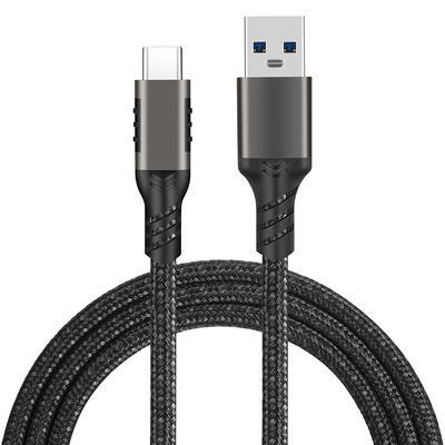 Кабель USB3.2 Gen2 10 Гбит/с, кабель USB A-C 3A 60 Вт QC3.0 для быстрой зарядки жесткого диска Samsung NVMe, внешний кабель Android Data 1 м 2 м
