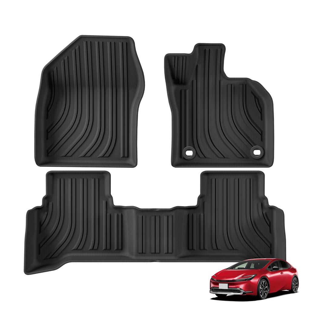 Smabee for Toyota Prius 5th Gen XW60 60 Series 2023-2026 (not fit Prime) Car Floor Mats Trunk Pad TPE 3D Foot Mat Accessories