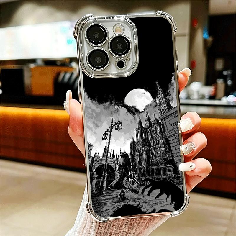 B-Bloodborne Игровой Чехол с Покрытием для Телефона Для Iphone 16 17 Pro Max Air 16E 14 15 Plus 12 13 Mini Противоударная Крышка с Подушкой Безопасности