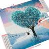 5D алмазная живопись «Дерево любви» полный квадратный круглый набор для вышивки крестом Алмазная вышивка пейзаж зима ремесло настенное искусство