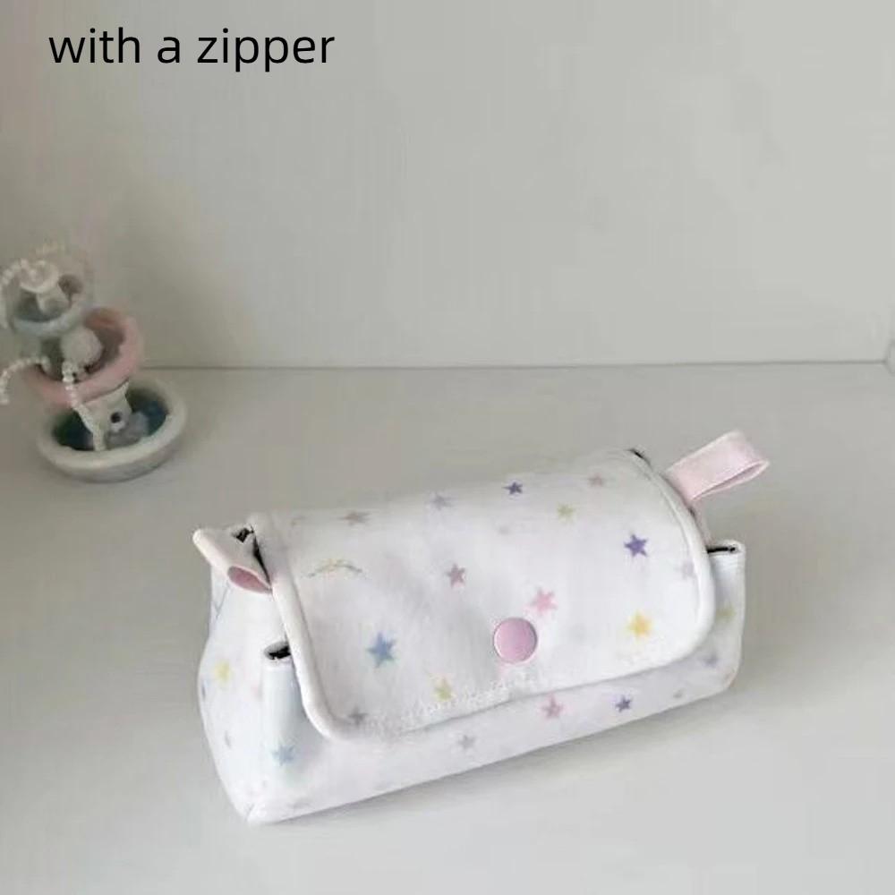 Large Capacity Pencil Storage Bag Rabbit Makeup Bag Trendy Little Bear Star Pencil Case Children
