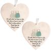 Love Heart Sea Glass Friendship Decor Heart Shaped Seaglass Ornaments Christmas Tree Hanging Pendents Door Window Wall Decors