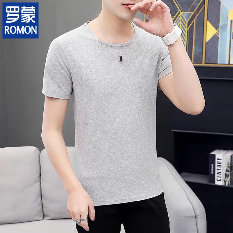 ROMON Men's 2026 Summer Short-Sleeve Round Neck T-Shirt