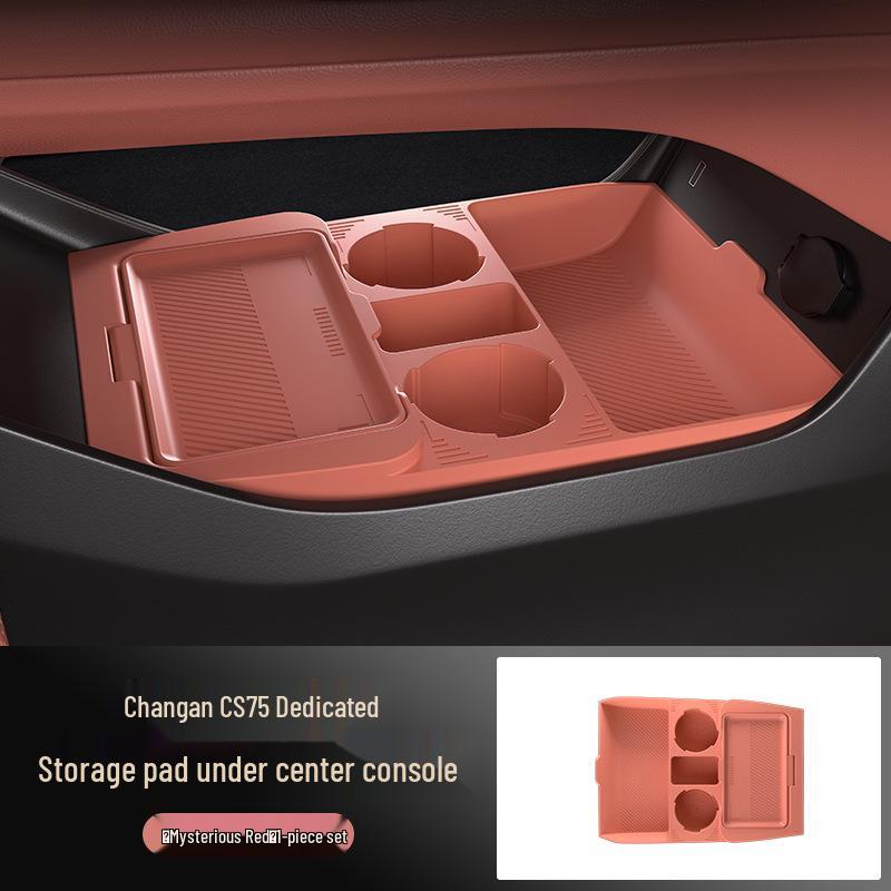 Совместимо с силиконовыми контейнерами для хранения, футлярами для очков и аксессуарами для центральной консоли для 25 моделей Changan CS75.