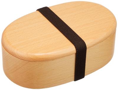 Коробка для бэнто Nagao, овальная, из бука, полая, деревянная