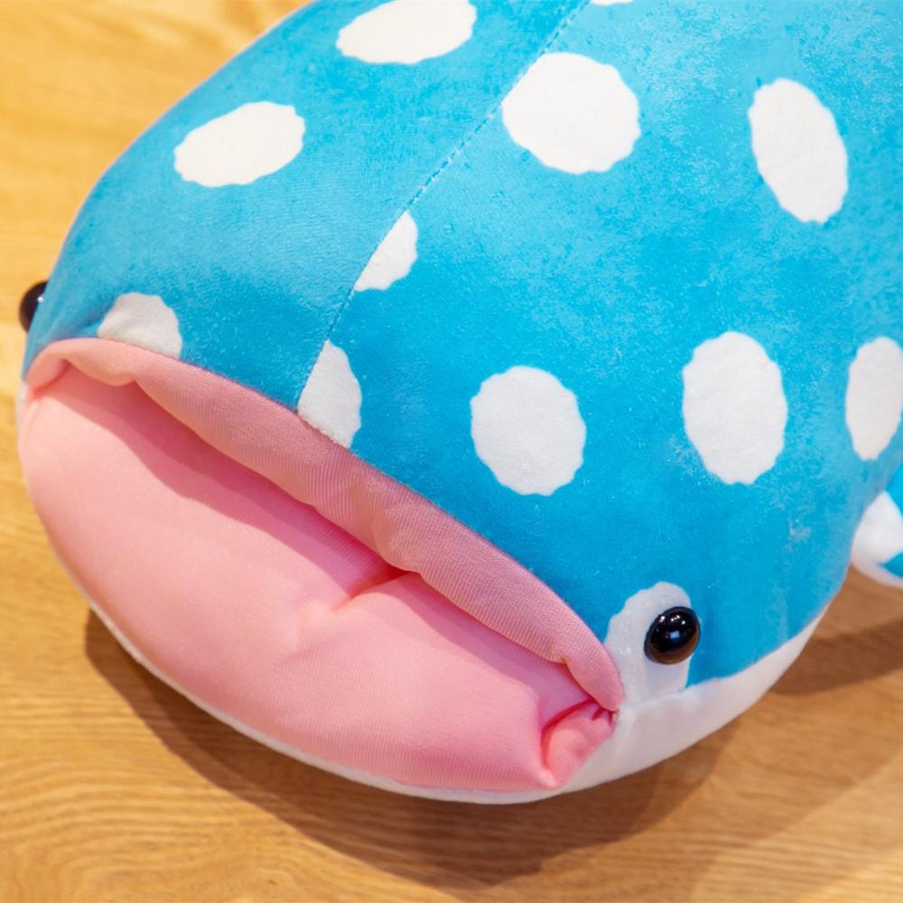 55/80 см мягкие голубые большие глаза Кит плюшевая игрушка морское животное Акула плюшевая кукла сон подушка для сна детские игрушки для ребенка подарок