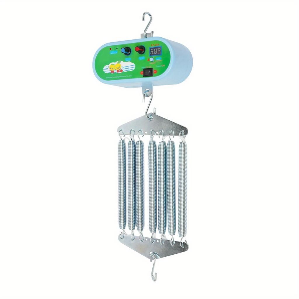 Baby Swing Controller – 10 Speed & Volume Settings with Timer – Hanging Design for Infants 0-12 Months – Silver/Green